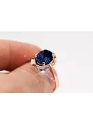 Ring Sapphire Original Vintage 14K Rose Gold Vintage vrc206r